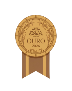 Gold Medal at the Areia Cachaça Competition 2025 Paraíba, Brazil.
